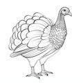 White Turkey Coloring Pages: Ambrosius Bosschaert Style For Girls