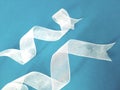 White twisted ribbons Royalty Free Stock Photo