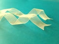 White twisted ribbons Royalty Free Stock Photo