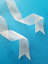White twisted ribbons Royalty Free Stock Photo