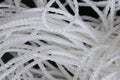 White twisted synthetic rope Royalty Free Stock Photo