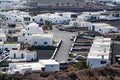 white typical rural farm houses in the village of Uga in Lanzarote Royalty Free Stock Photo