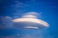 White ufo cloud Royalty Free Stock Photo