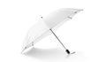 White umbrella isolated on white background Royalty Free Stock Photo