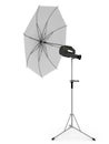 White umbrella for photography