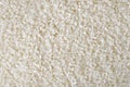 White uncooked rice background. Indian cuisine ingredients. Close-up