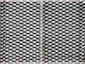 White undulated metal grid