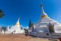 White unique pagoda in Wat Phra That Doi Gongmoo landmark