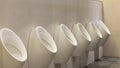 White urinals ceramic Royalty Free Stock Photo