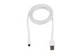 White usb-cable micro usb isolated