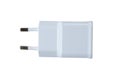 White usb wall charger plug Royalty Free Stock Photo