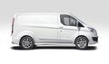 Ford Transit Custom van isolated on white background Royalty Free Stock Photo