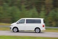 White Van at Speed Royalty Free Stock Photo