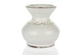 White vase on white Royalty Free Stock Photo