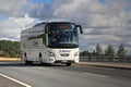White VDL Futura Coach Bus on the Road Royalty Free Stock Photo