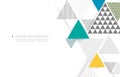 White vector background geometric triangle shape.futuristic concept Royalty Free Stock Photo