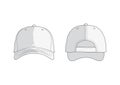 White vector baseball cap