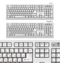 White Vector Computer keyboards