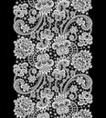 White Vector Lace. Royalty Free Stock Photo