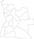 White map of Angola