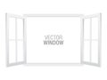 White vector window template.