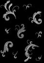 White Victorian Embroidery Floral Ornament. Stitch texture fashion print seamless pattern flower Baroque design element