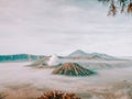 White view of mountains