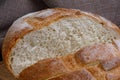 White village bread. a major plan. macrofoto Royalty Free Stock Photo