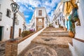 White village of Frigiliana street view