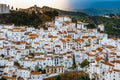 White village pueblo blanco Casares, Andalusia, Spain