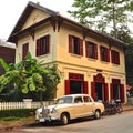 White Vintage Car