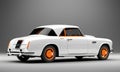 White Vintage Coupe Perfection Royalty Free Stock Photo