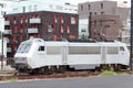 White vintage electrical train