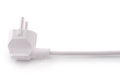 White 220 volt power connector (Clipping path)