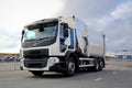 White Volvo FE Refuse Collector Truck