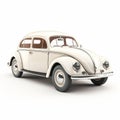 Vintage Vw Beetle 3d Car Rendering On White Background Royalty Free Stock Photo