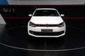 White vw polo gti front Royalty Free Stock Photo