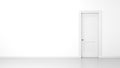 White wall and door background Royalty Free Stock Photo