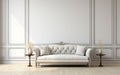 White Wall Master Suite Sofa Royalty Free Stock Photo