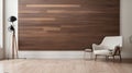 White wall medium dark wood texture Royalty Free Stock Photo