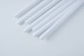 White wall molding. Repair home improvement. White background Royalty Free Stock Photo