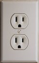 White wall outlet Royalty Free Stock Photo