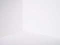 White wall room corner paper box model cutting Royalty Free Stock Photo