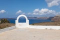 Window the Caldera View, southwestern Santorini island, Greece