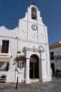 White walled spanish church Mijas Pueblo, Andalusia Spain