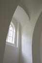 White walls in Church Oostrum Royalty Free Stock Photo
