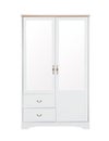 White wardrobe isolated with white background.