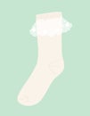 White warm sock vector concept Royalty Free Stock Photo