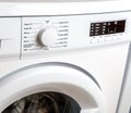 White Washing Machine Closeup Royalty Free Stock Photo