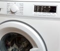 White Washing Machine Closeup Royalty Free Stock Photo